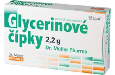 DR.MULLER PHARMA Glycerinové čípky 2.2g*12